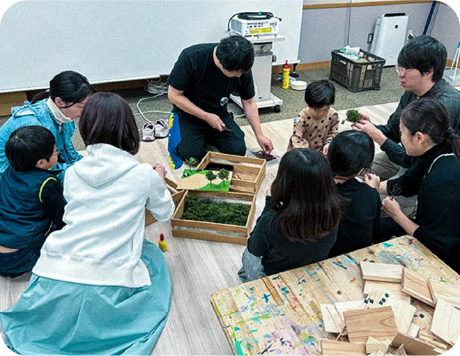 北斎たんけん隊 昨年のイベントの様子 スライド画像