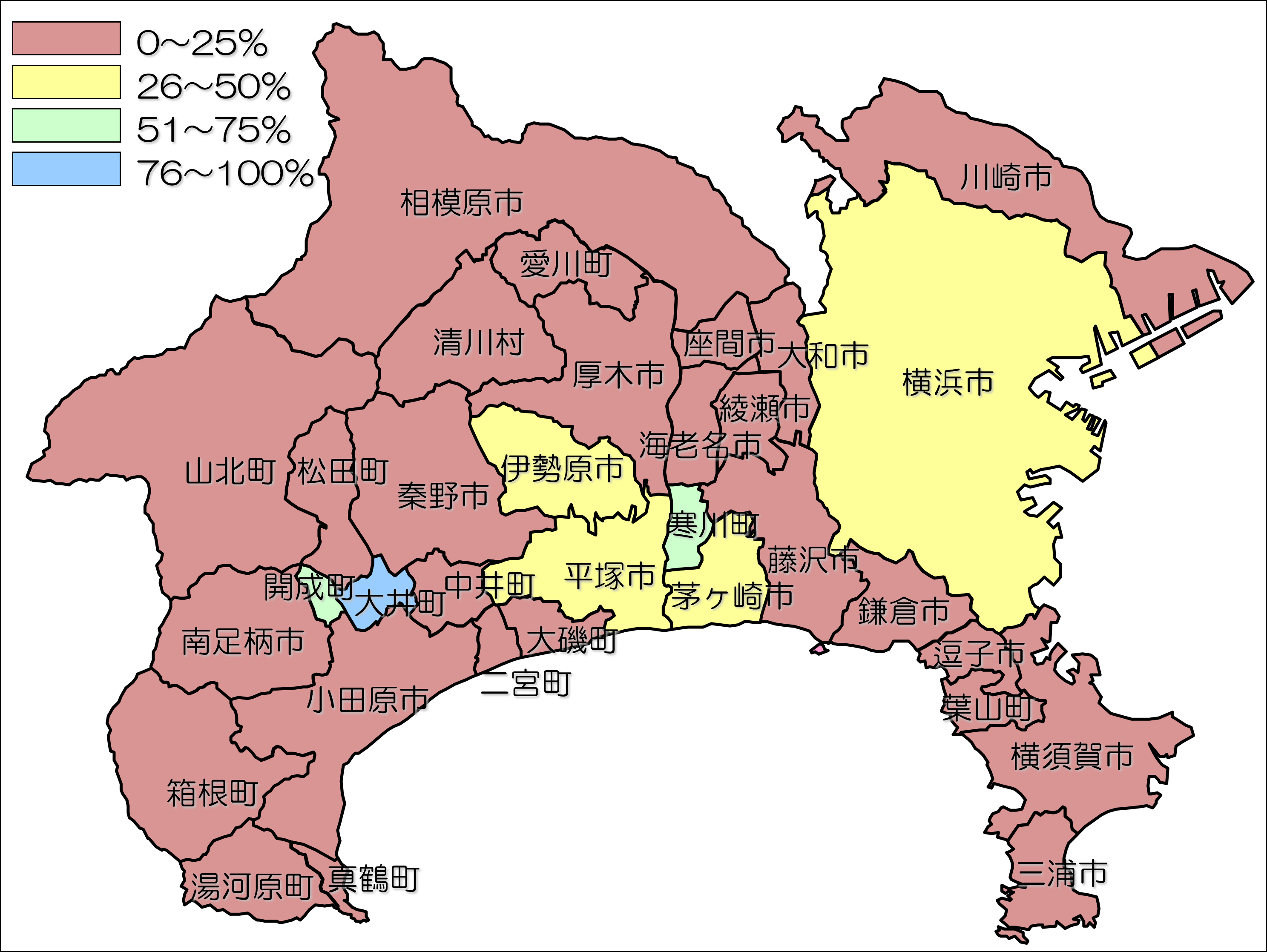 神奈川県全体図