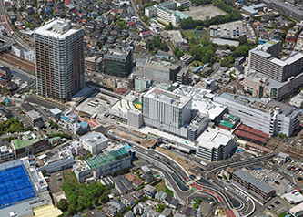 （サムネイル）コプレ二俣川（二俣川駅南口地区第一種市街地再開発事業施設建築物）　建物全体