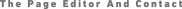 The Page Editor And Contact