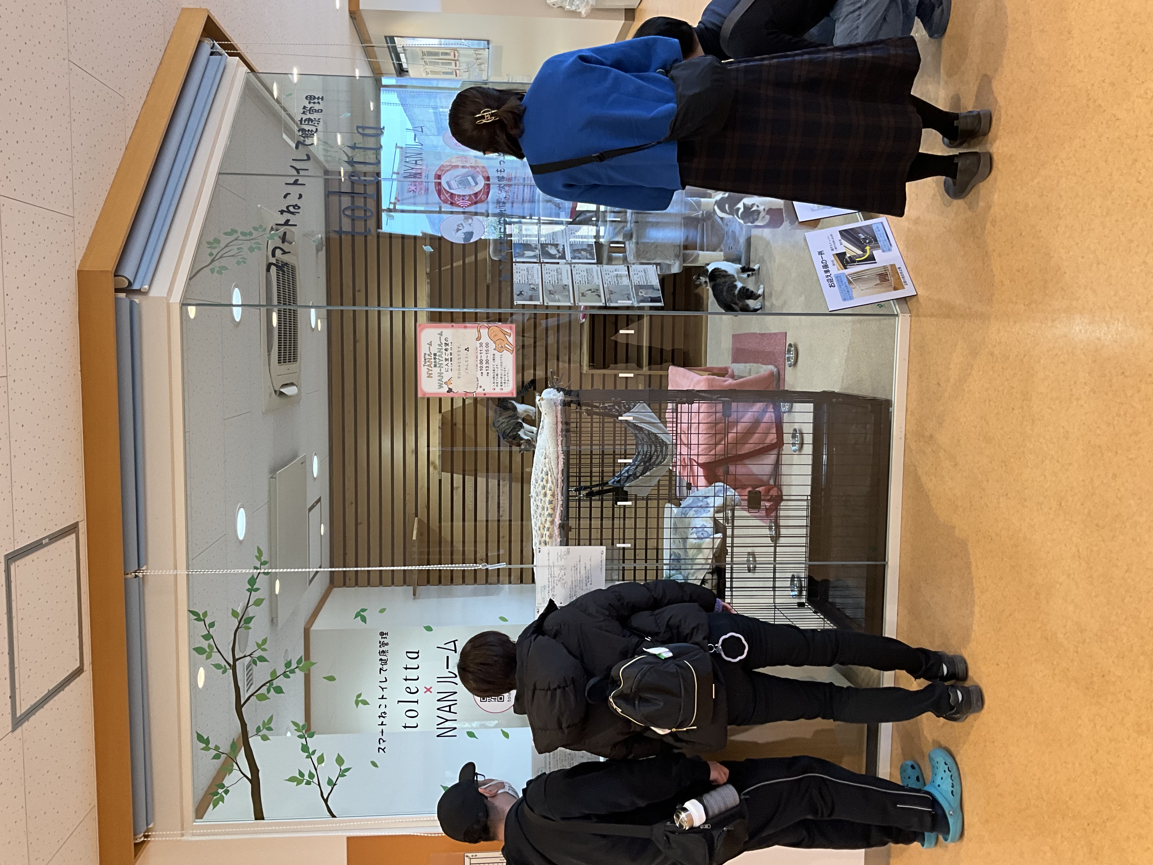 写真:NYANルーム見学の様子