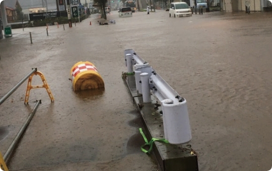完遂した道路の様子