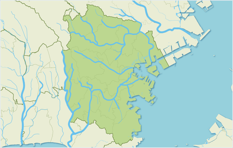 横浜川崎治水事務所の地図