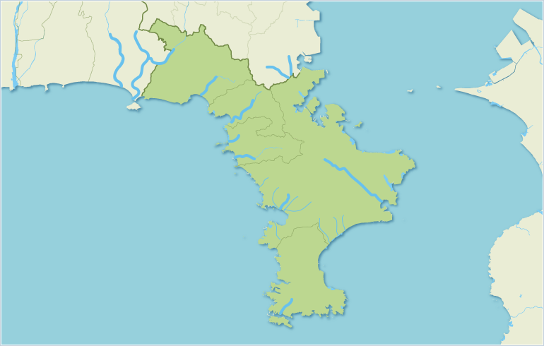 三浦半島[Miura Peninsula]の地図