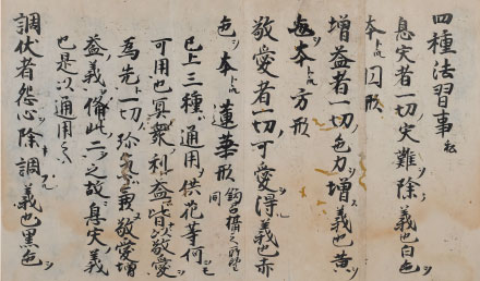 不動明王二童子像(部分) 称名寺所蔵