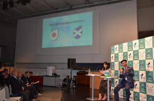 試合日程発表会の様子