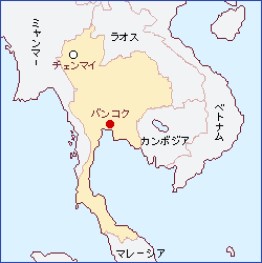 タイの地図