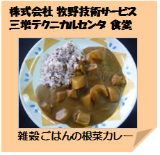 雑穀ごはんの根菜カレー