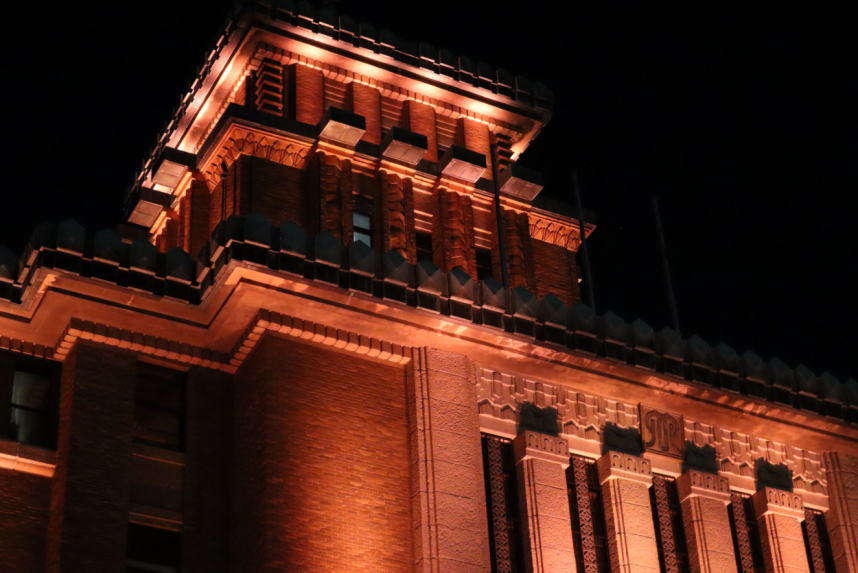 本庁舎ライトアップ
