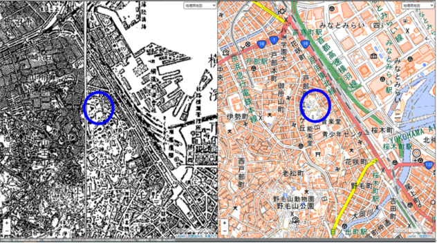 井伊掃部頭銅像（位置図）