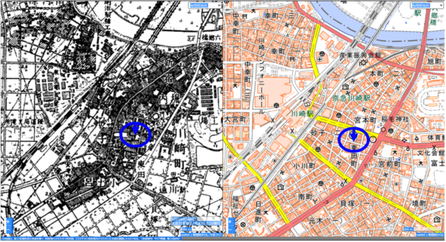 川崎小学校（位置図）