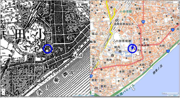 小田原町（位置図）