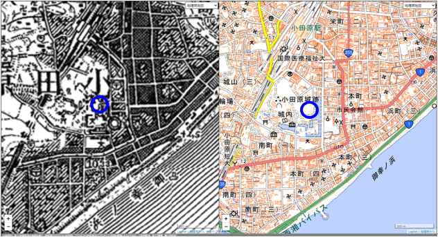 小田原町（位置図）