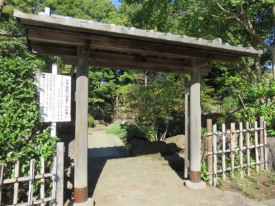 日本庭園の門
