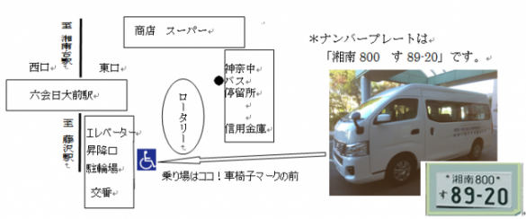 センター送迎者及び乗り場のご案内