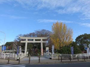 遠目から見た白旗神社