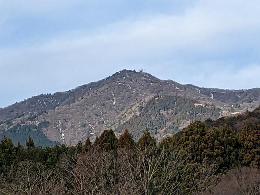 240216七沢から見た大山