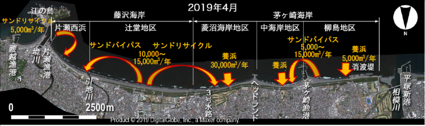 藤沢茅ヶ崎海岸図