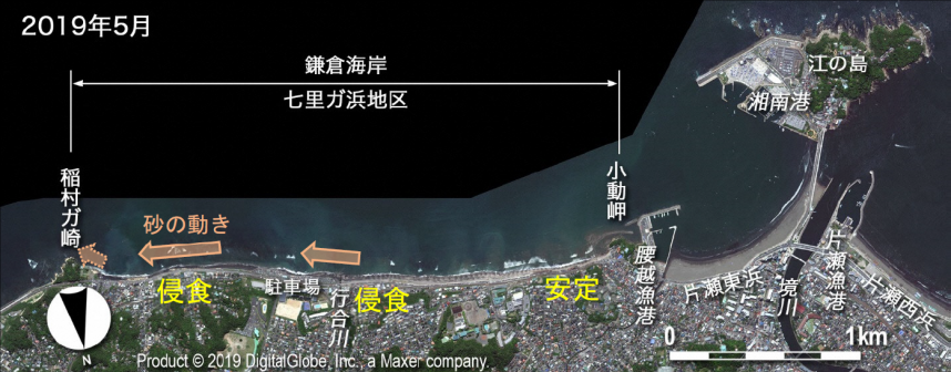 海岸図（七里ガ浜地区）