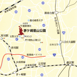 茅ヶ崎里山公園地図