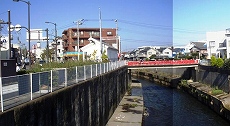 写真：現在の大鋸橋(遊行寺橋)