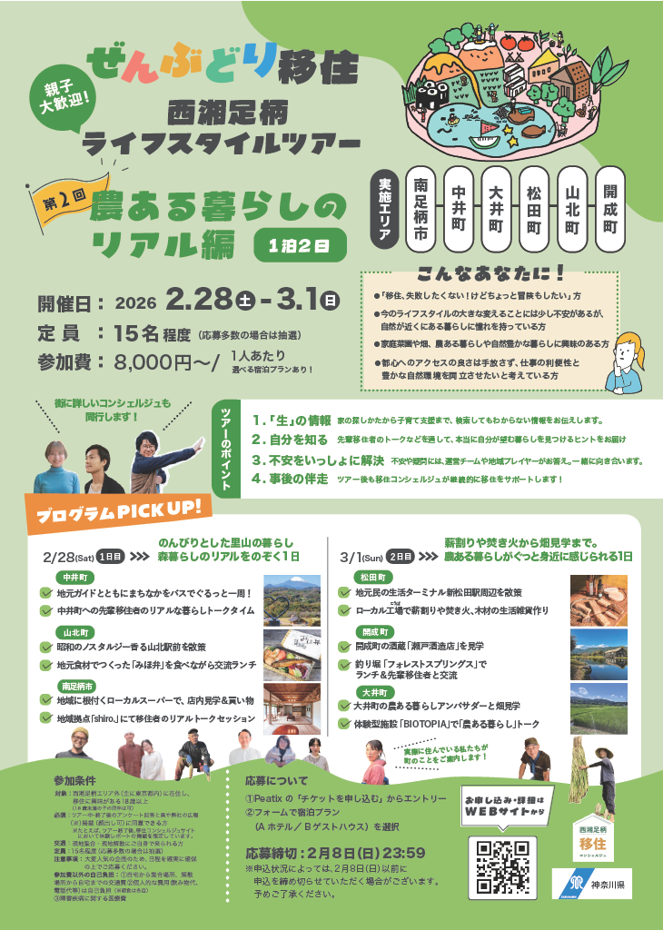 第2回移住ツアーチラシ（裏）