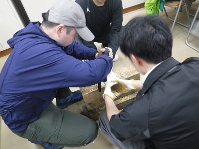 竹灯籠つくり①