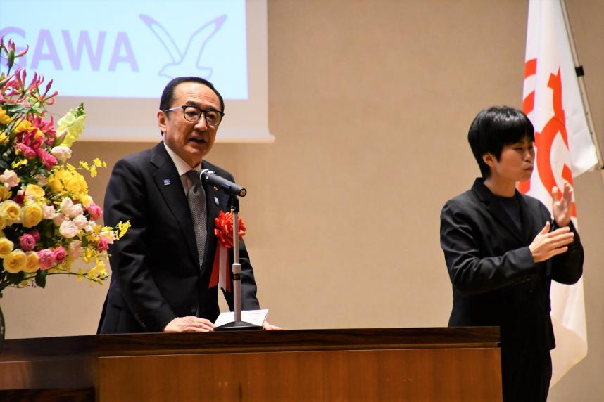 来賓祝辞_公益財団法人神奈川県スポーツ協会_岡田伸浩会長