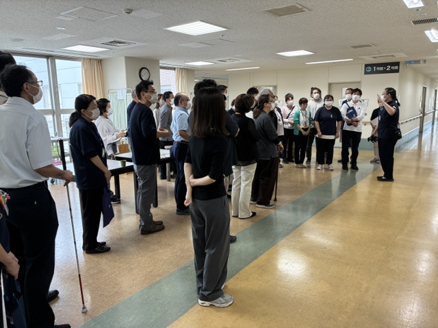 病棟内見学の写真