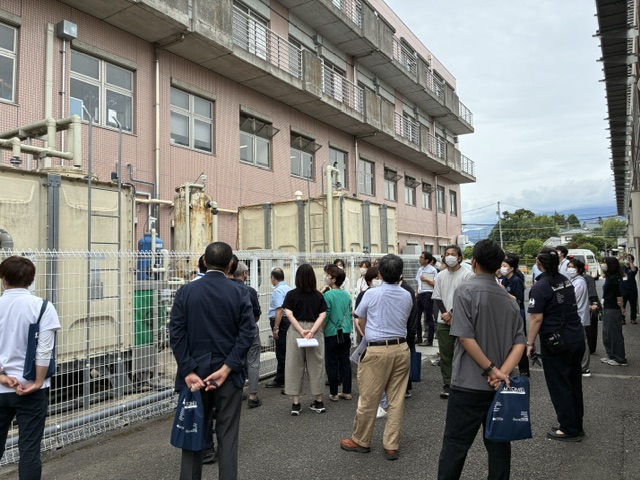 井戸を活用した設備の見学
