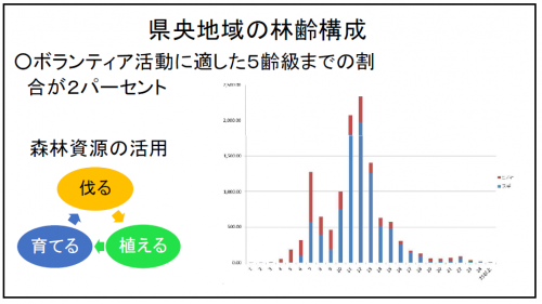 スライド（森林の林齢構成）