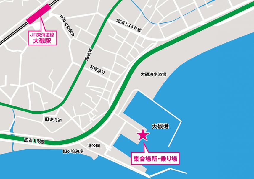 大磯アクセスマップ