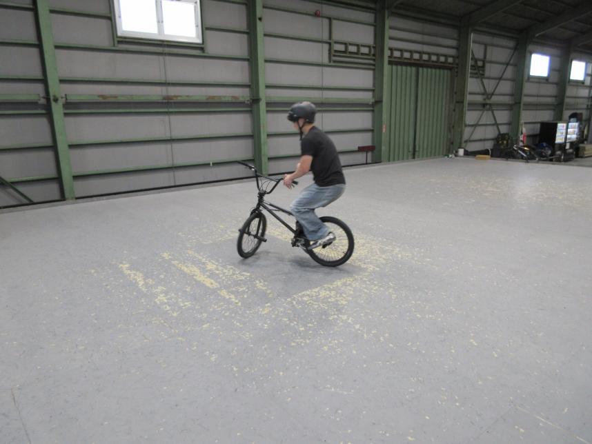 技が成功した様子