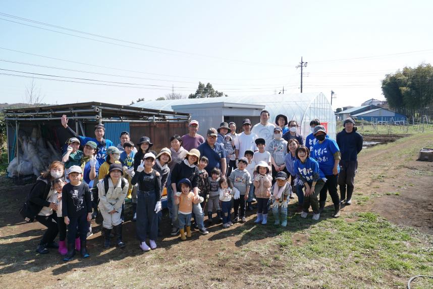 収穫体験集合写真