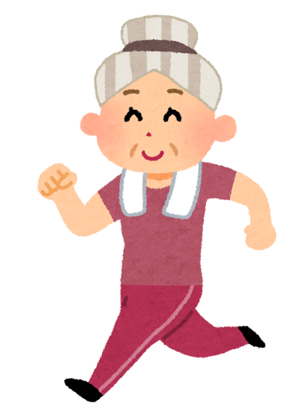 走るおばあちゃん