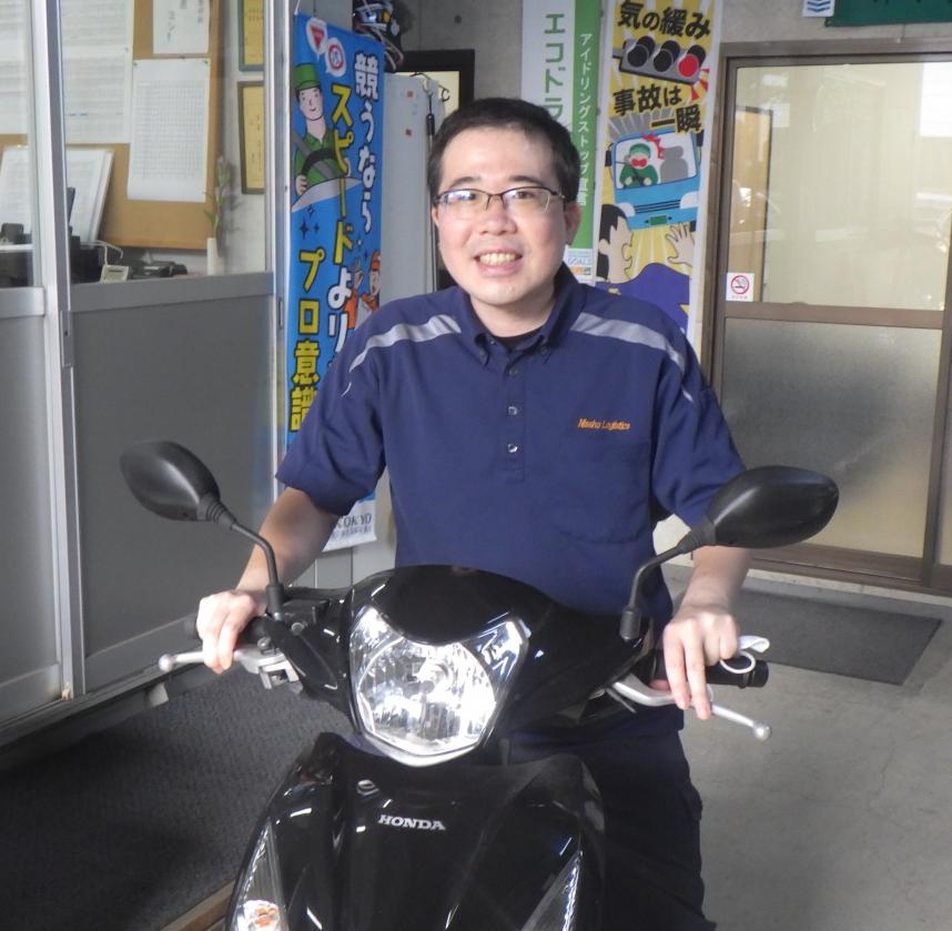 日翔物流株式会社山﨑さんバイク