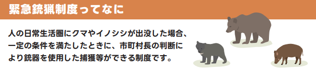 緊急銃猟制度ってなに