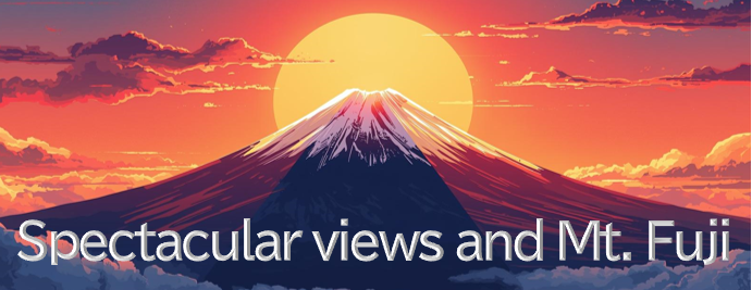 絶景と富士山バナー