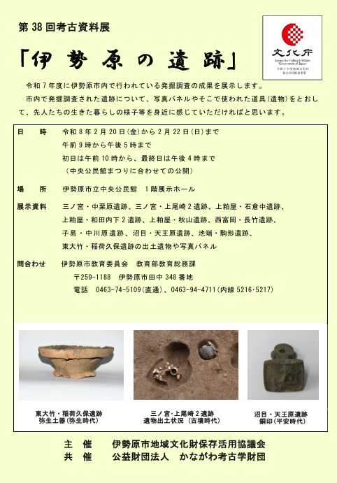 伊勢原市　R7考古資料展