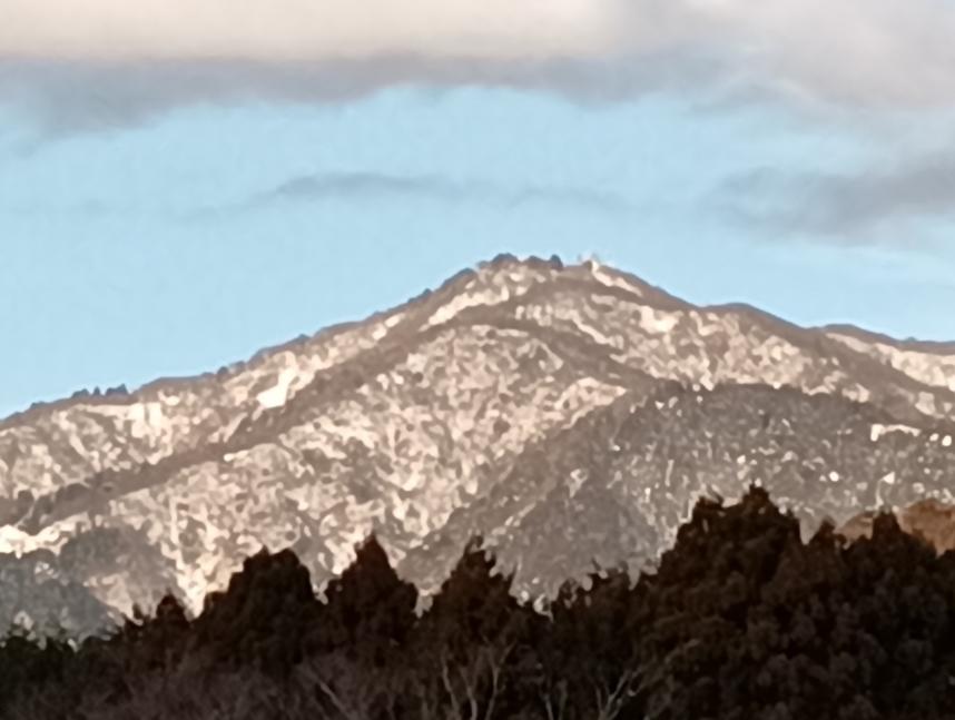 七沢から見た大山