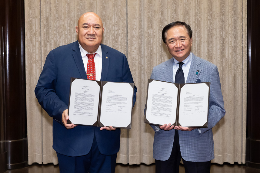 覚書締結式