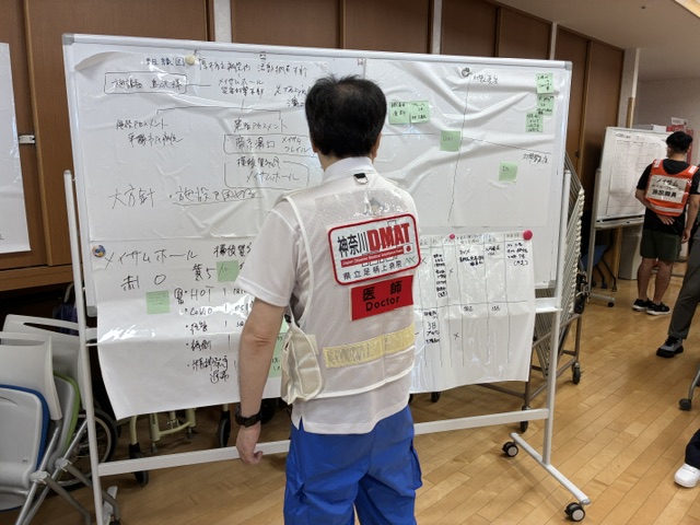 指揮所の様子