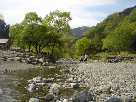 写真:秦野戸川公園を流れる水無川