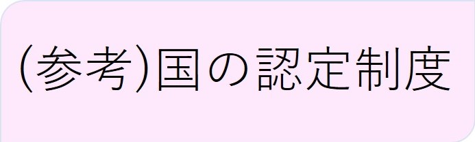 （参考）国の認定制度