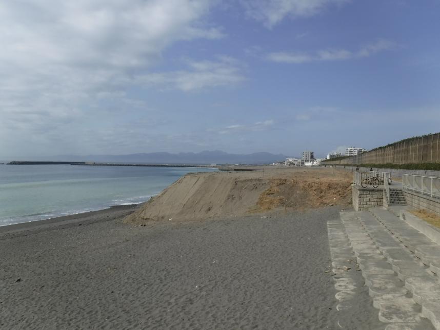 20210301中海岸養浜直後の状況写真