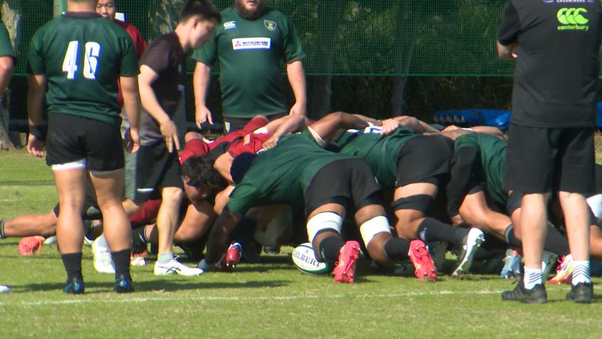 三菱重工相模原ダイナボアーズスクラムシーン