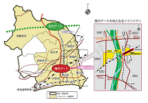 県央・湘南都市圏縮小図