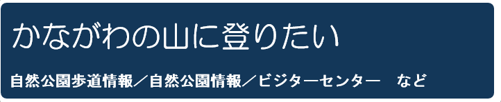 かながわの山に登りたい