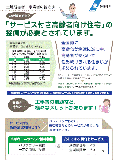 サ高住事業者向けチラシ