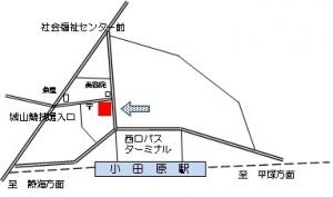 県西部地域若者サポートステーション案内図